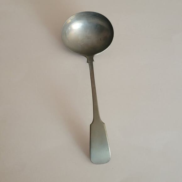 Vintage Art Silver ladle 11" long - Picture 4 of 12